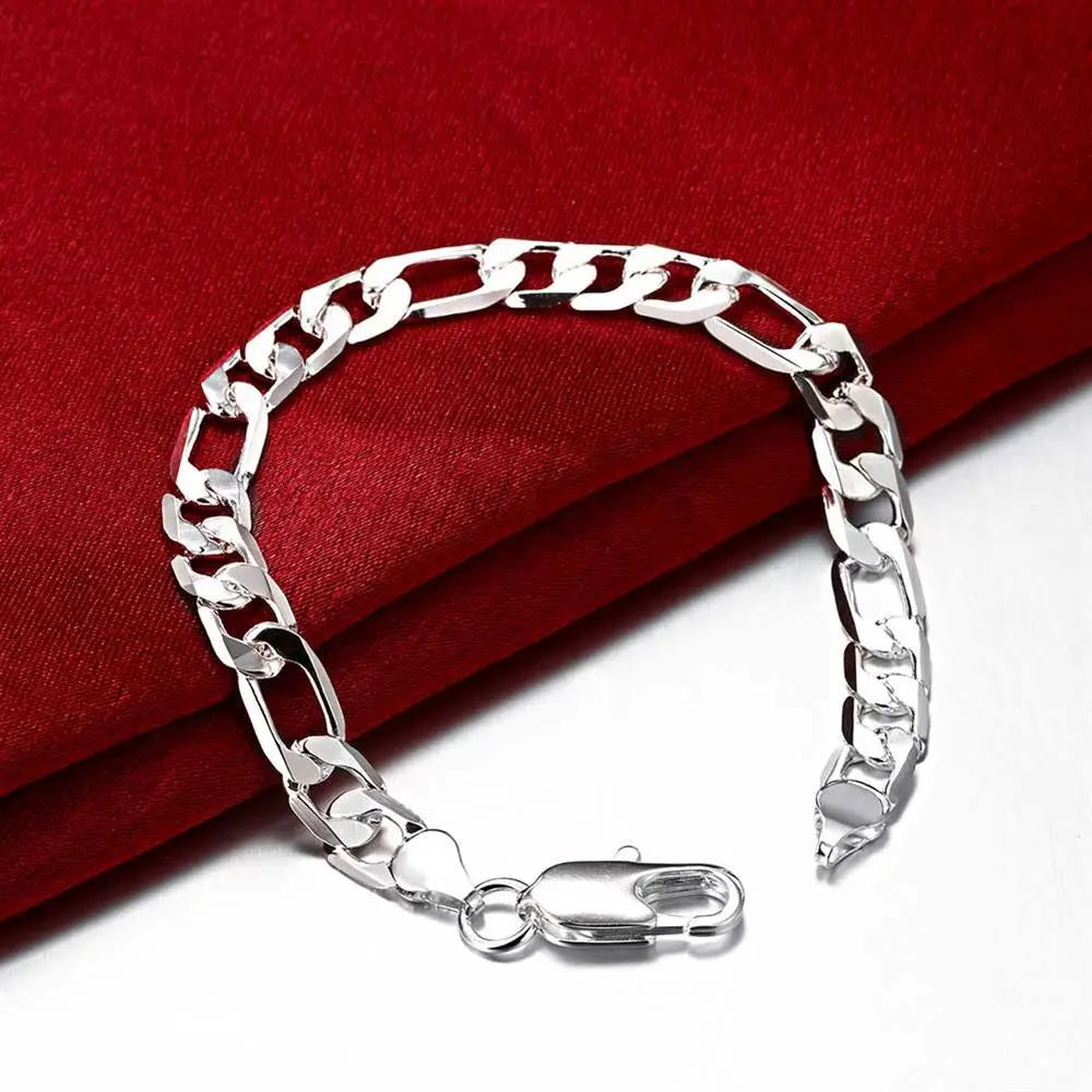 925 sterling Silver classic 8M - Men Accessories Chain And Bracelet のレビューと価格
