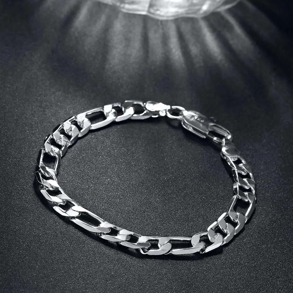 925 sterling Silver classic 8M - Men Accessories Chain And Bracelet のレビューと価格