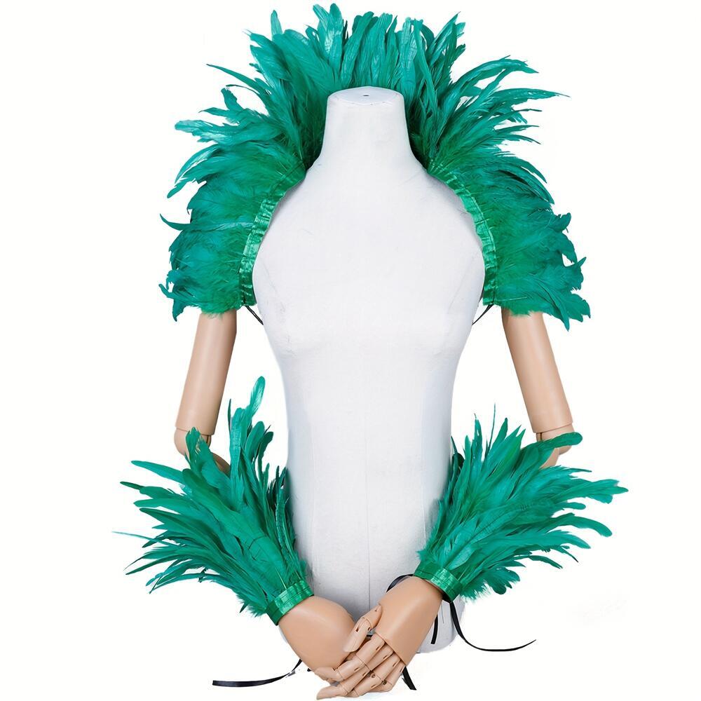 Elegant Red Feathers Women's S - Mens Accessories Style のレビューと価格