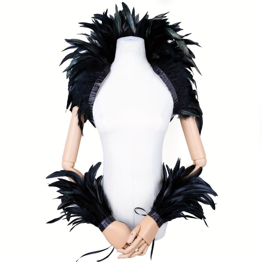 Elegant Red Feathers Women's S - Mens Accessories Style のレビューと価格