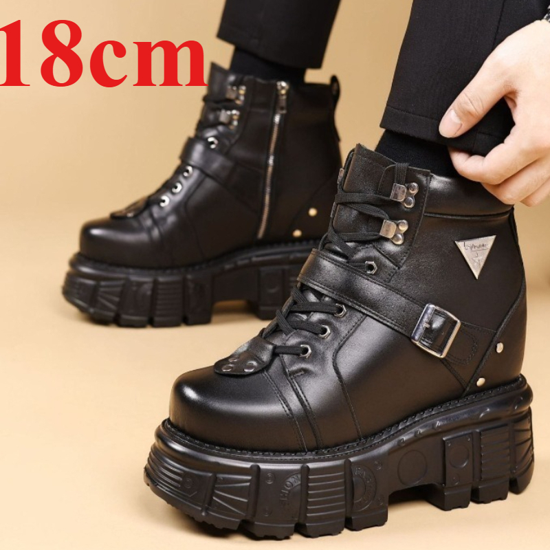Genuine Leather Motorcycle Boo - Men'S Accessories Leather のレビューと価格