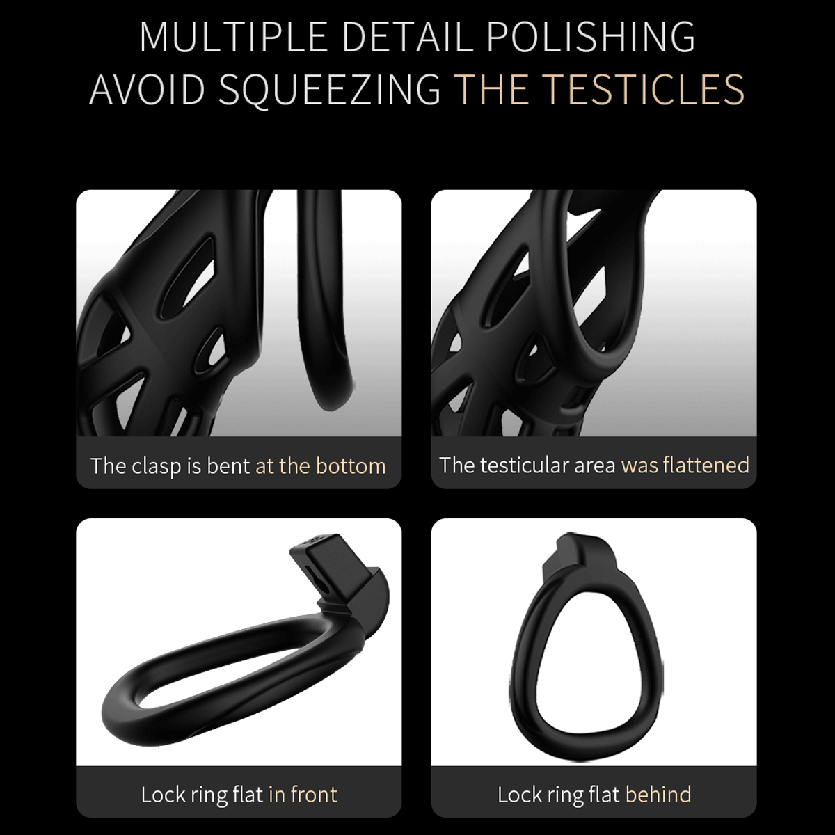 Male Chastity Cage Penis Lock  - Men Accessories Usa のレビューと価格