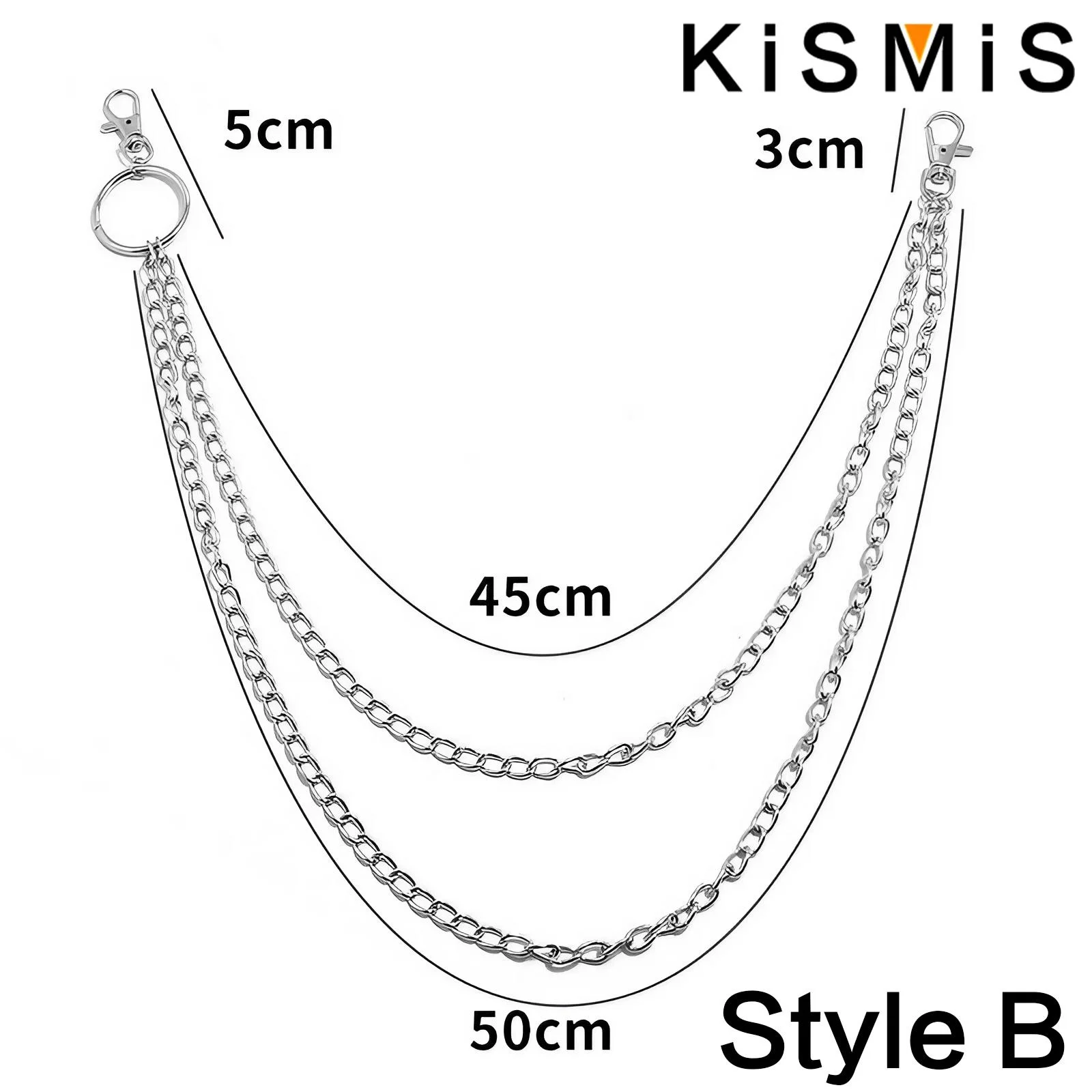 1PC Punk Style Multi Layer Key - Mens Accessories Style のレビューと価格