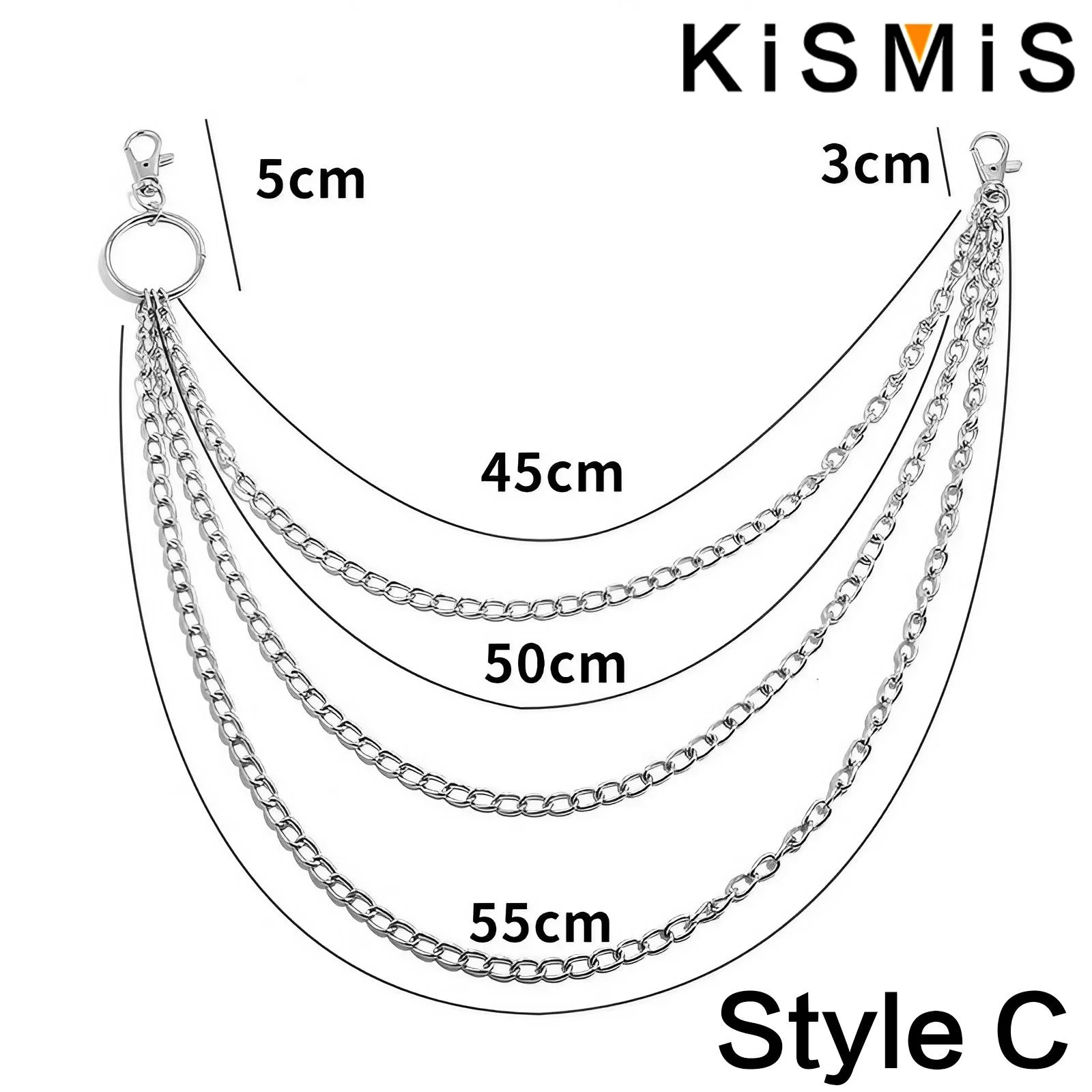 1PC Punk Style Multi Layer Key - Mens Accessories Style のレビューと価格
