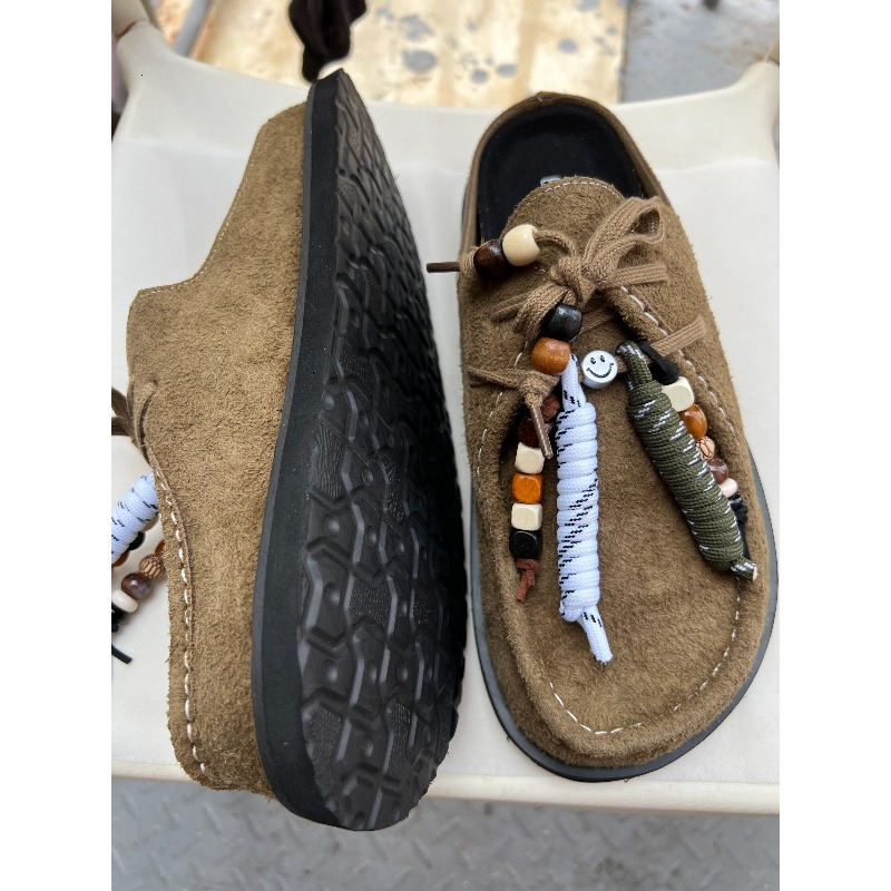 Women Men Clogs Cow Suede Leat - Men'S Accessories Leather のレビューと価格