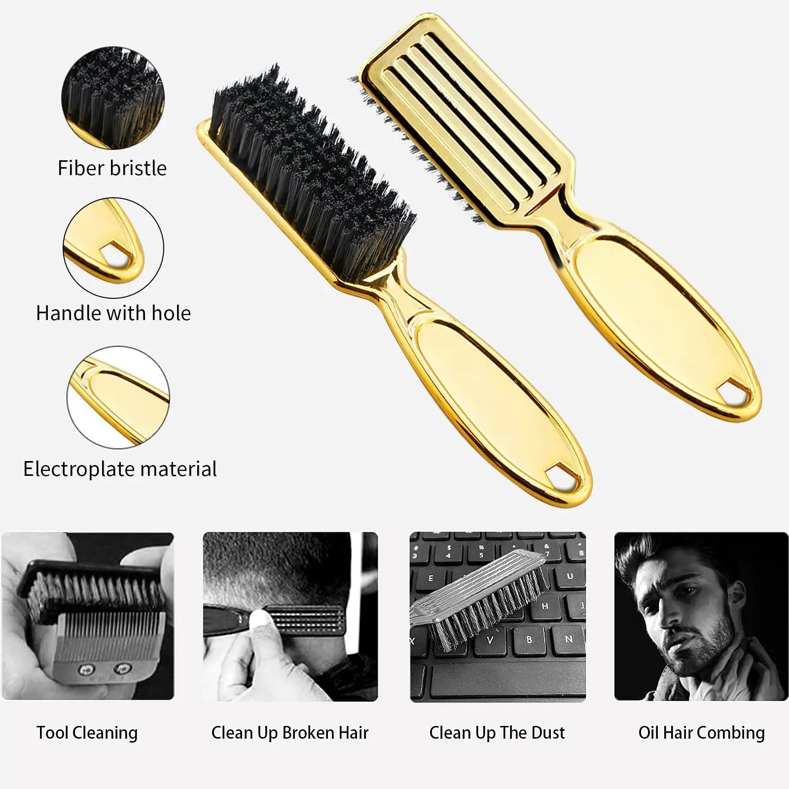 2Pcs Salon Barber Neck Brush S - Men Accessories Combo Set のレビューと価格