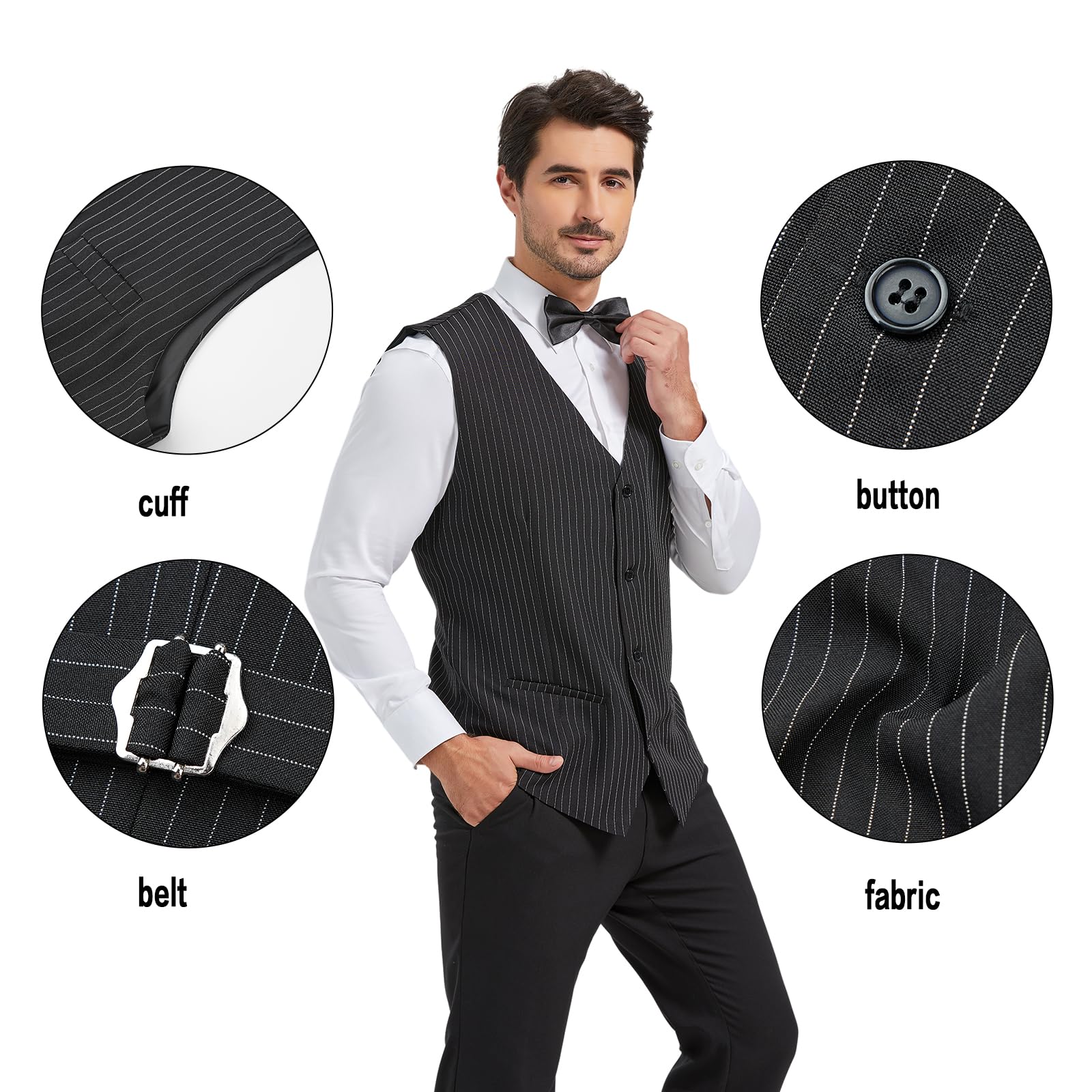 1920s Men's Gangster Costume S - Men Accessories Hk のレビューと価格
