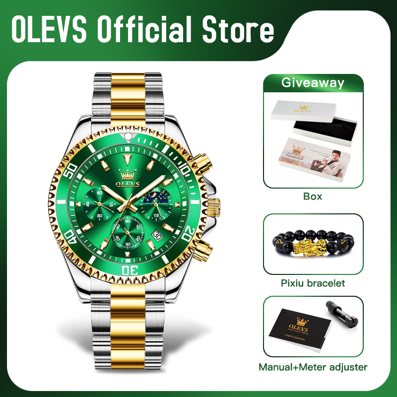 OLEVS Men's Watches Top Brand  - Men'S Accessories Luxury Brands のレビューと価格