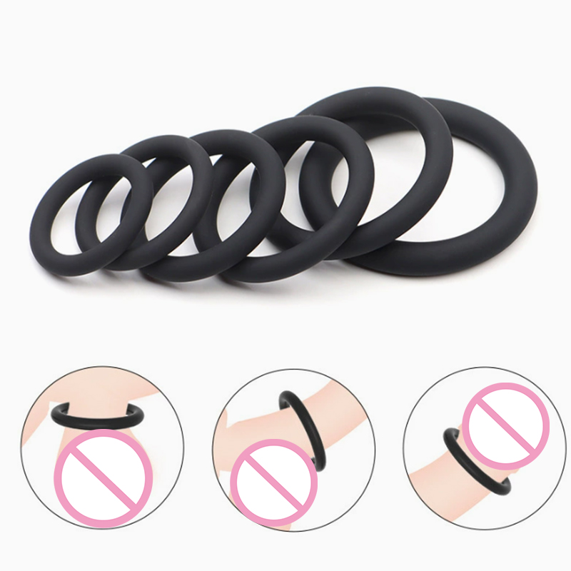 3/6Pcs Silicone Penis Ring Set - Men Accessories Combo Set のレビューと価格