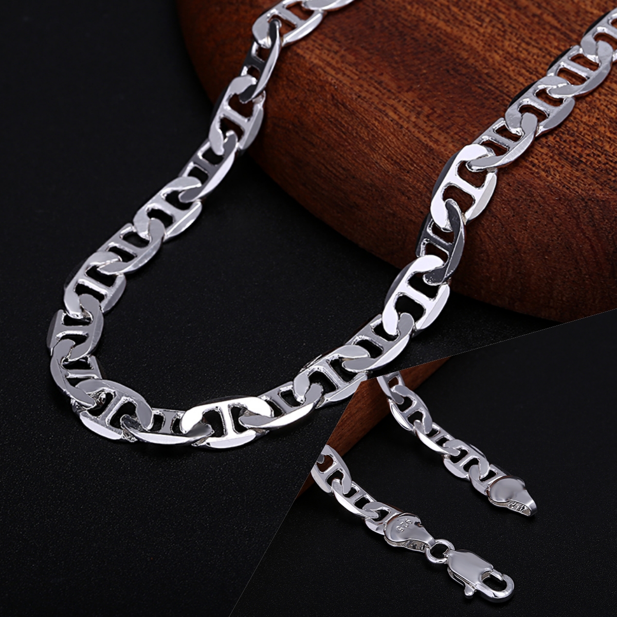 Luxury designer 925 Sterling S - Men Accessories Chain And Bracelet のレビューと価格