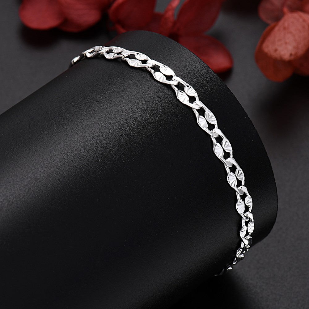 925 Sterling Silver pretty 4MM - Men Accessories Chain And Bracelet のレビューと価格