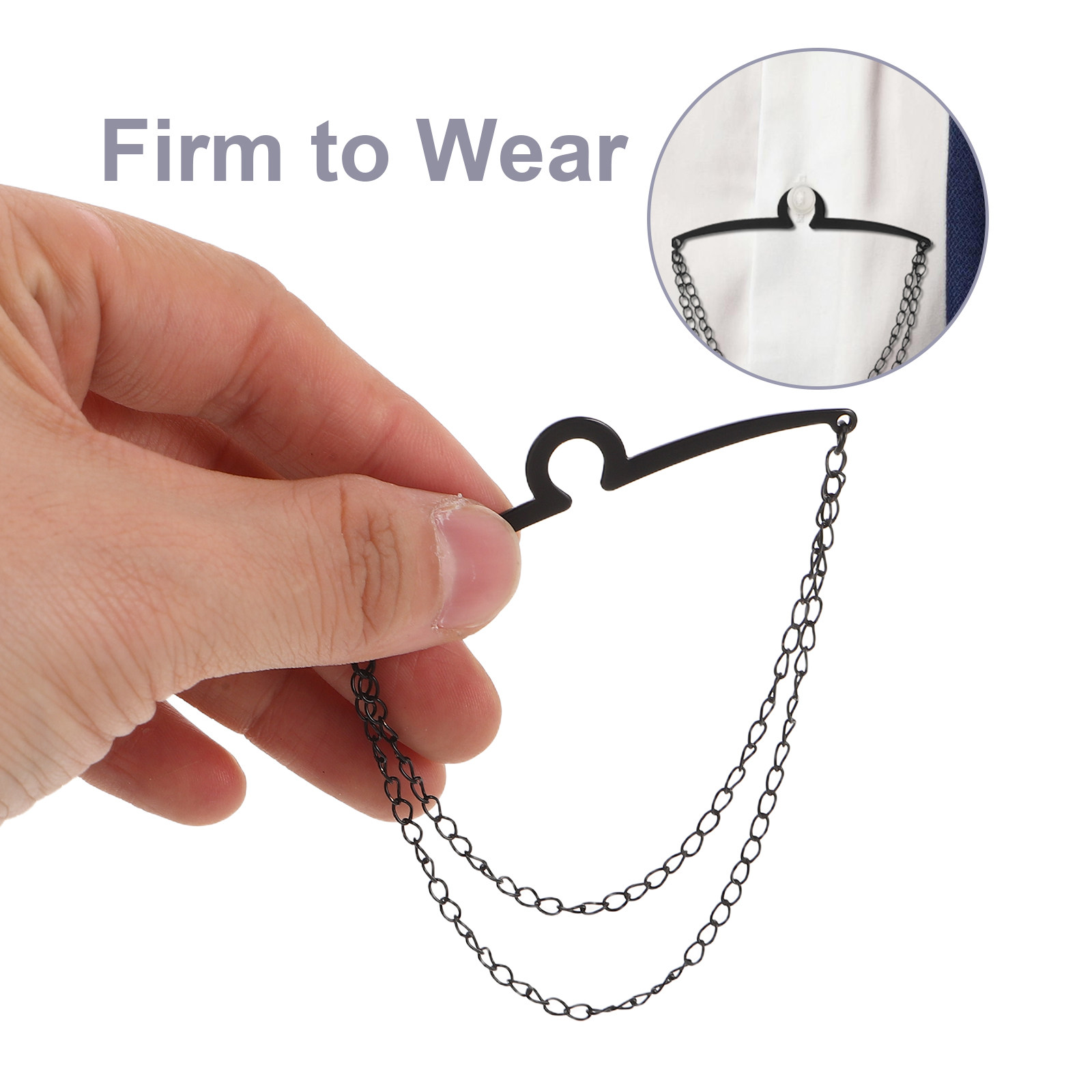 3Pcs Men Shirt Tie Chain Clips - Men Accessories Wedding のレビューと価格