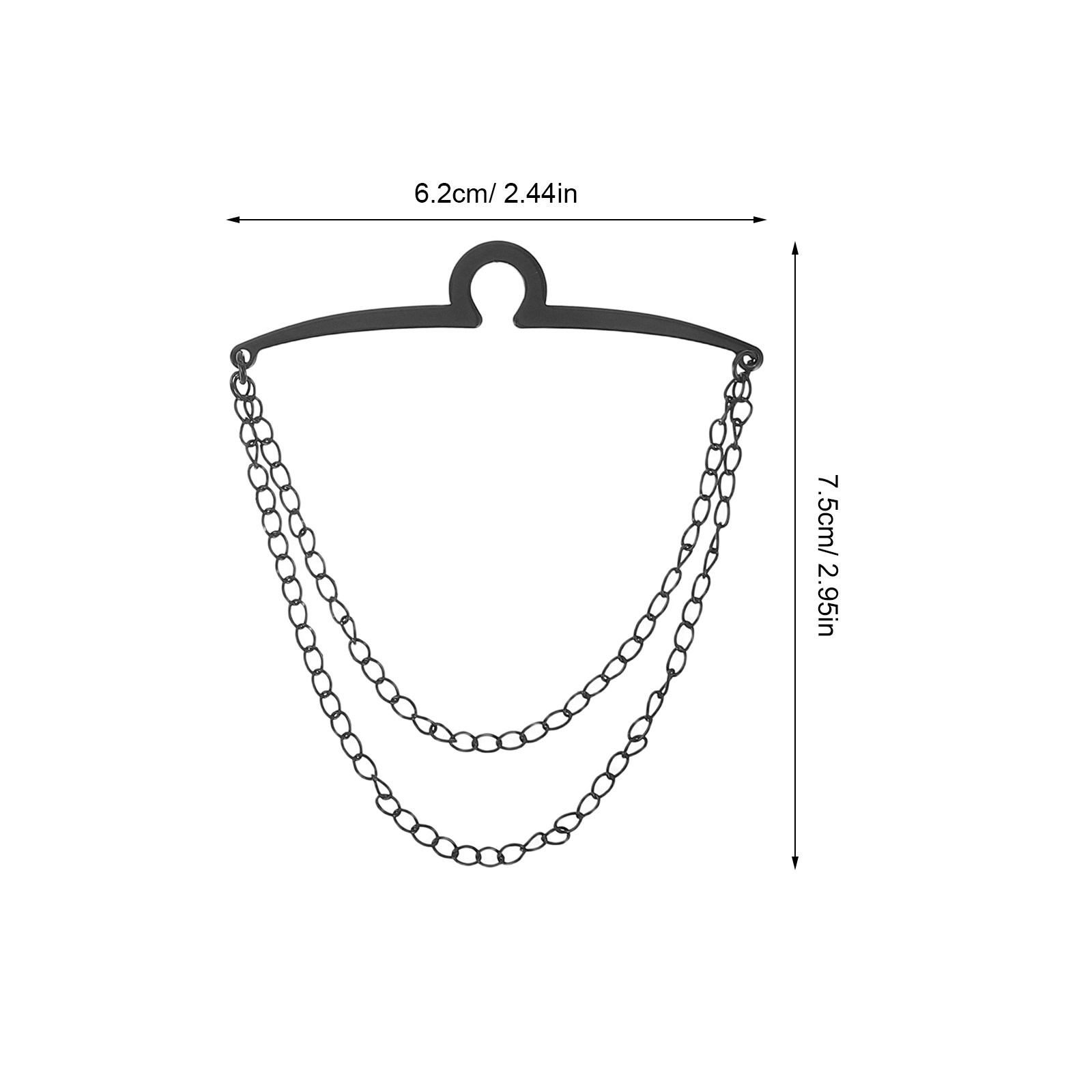 3Pcs Men Shirt Tie Chain Clips - Men Accessories Wedding のレビューと価格