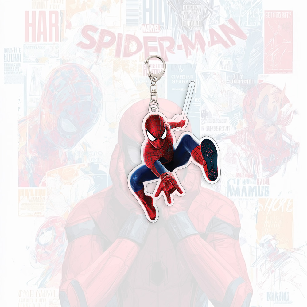 Spider Man Acrylic Keychain An - Men Accessories Pendant のレビューと価格