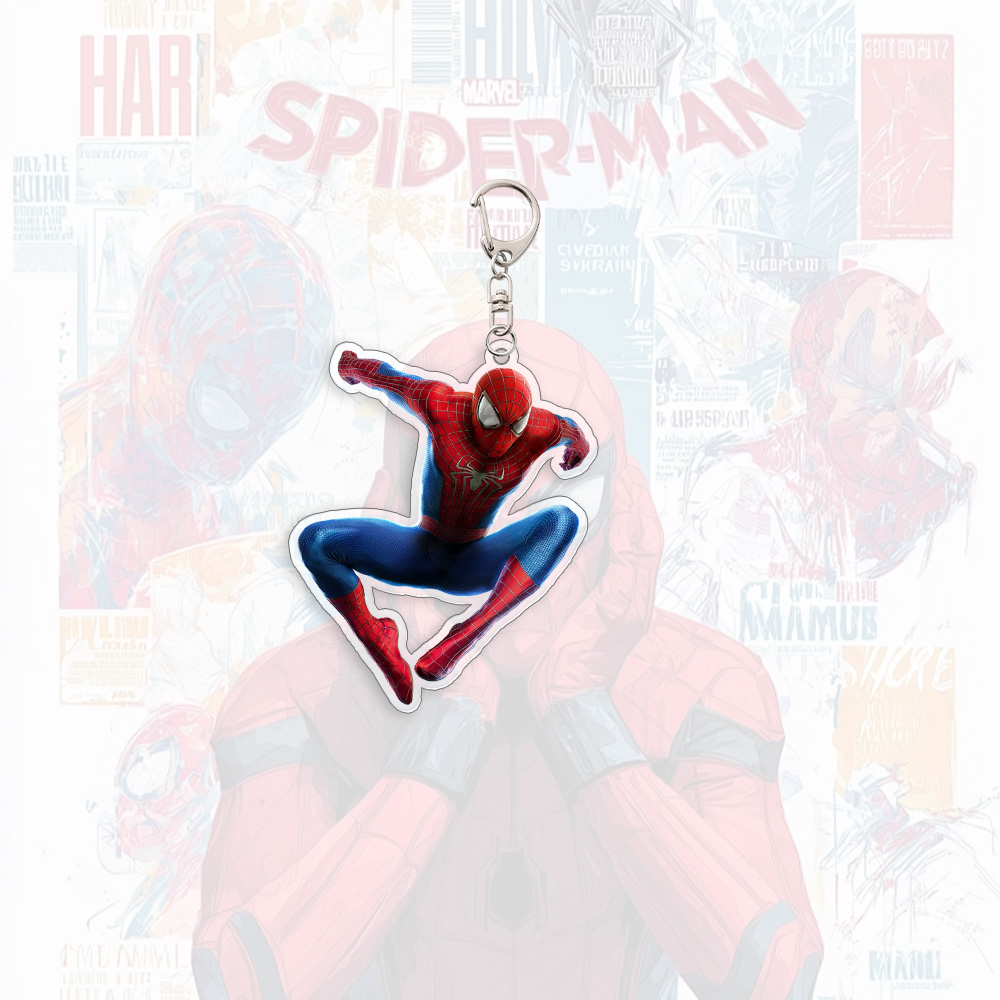 Spider Man Acrylic Keychain An - Men Accessories Pendant のレビューと価格