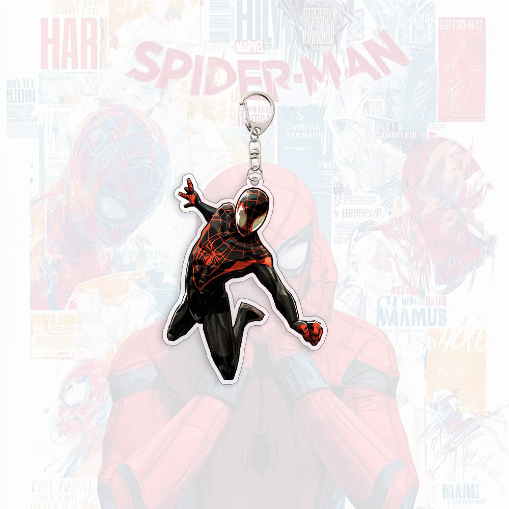 Spider Man Acrylic Keychain An - Men Accessories Pendant のレビューと価格