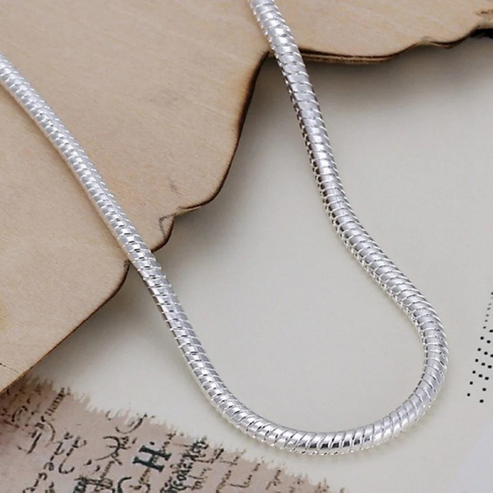 925 Silver 3MM Snake 16-23CM C - Men Accessories Chain And Bracelet のレビューと価格