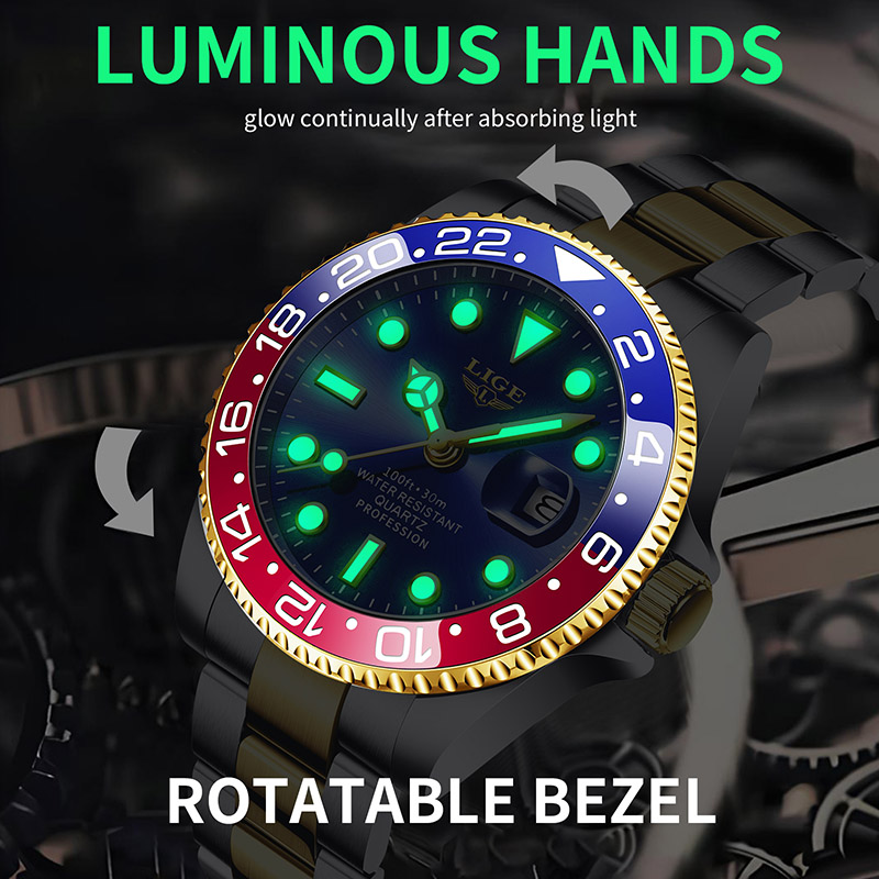 LIGE 2025 brand new men's watc - Men'S Accessories Luxury Brands のレビューと価格