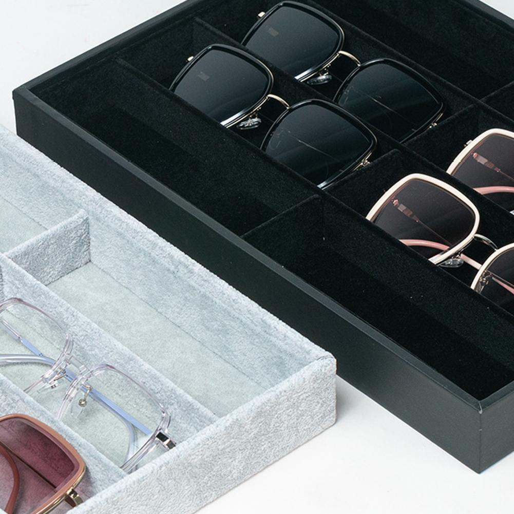 8 Grid Velvet Glasses Holder S - Men'S Accessories Organizer Tray のレビューと価格